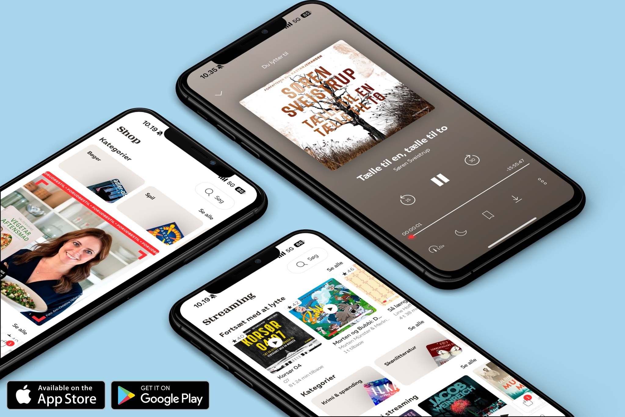 App spot forsiden blå