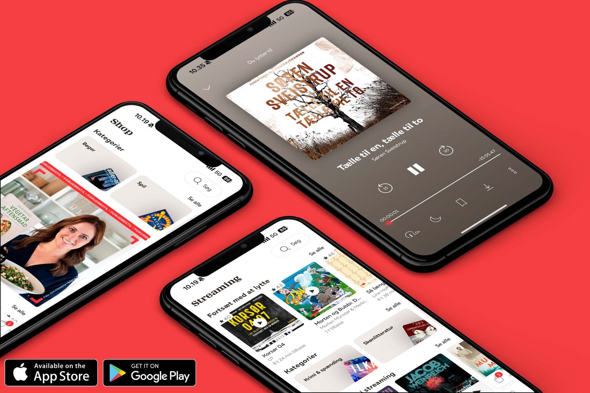 App spot forsiden rød