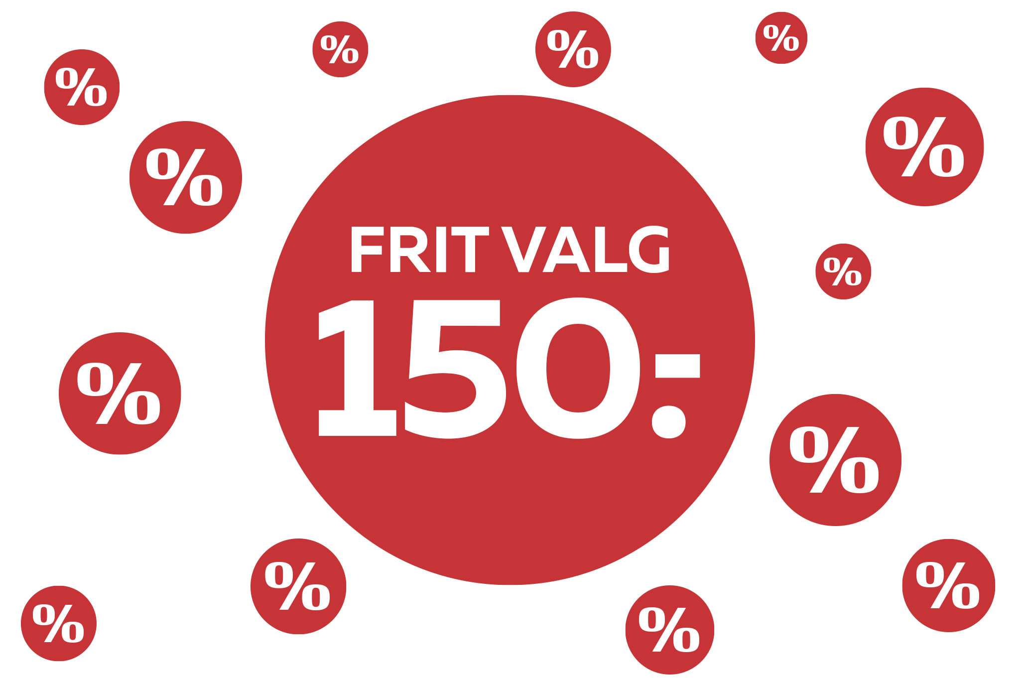 Bogudsalg frit valg 150 kr