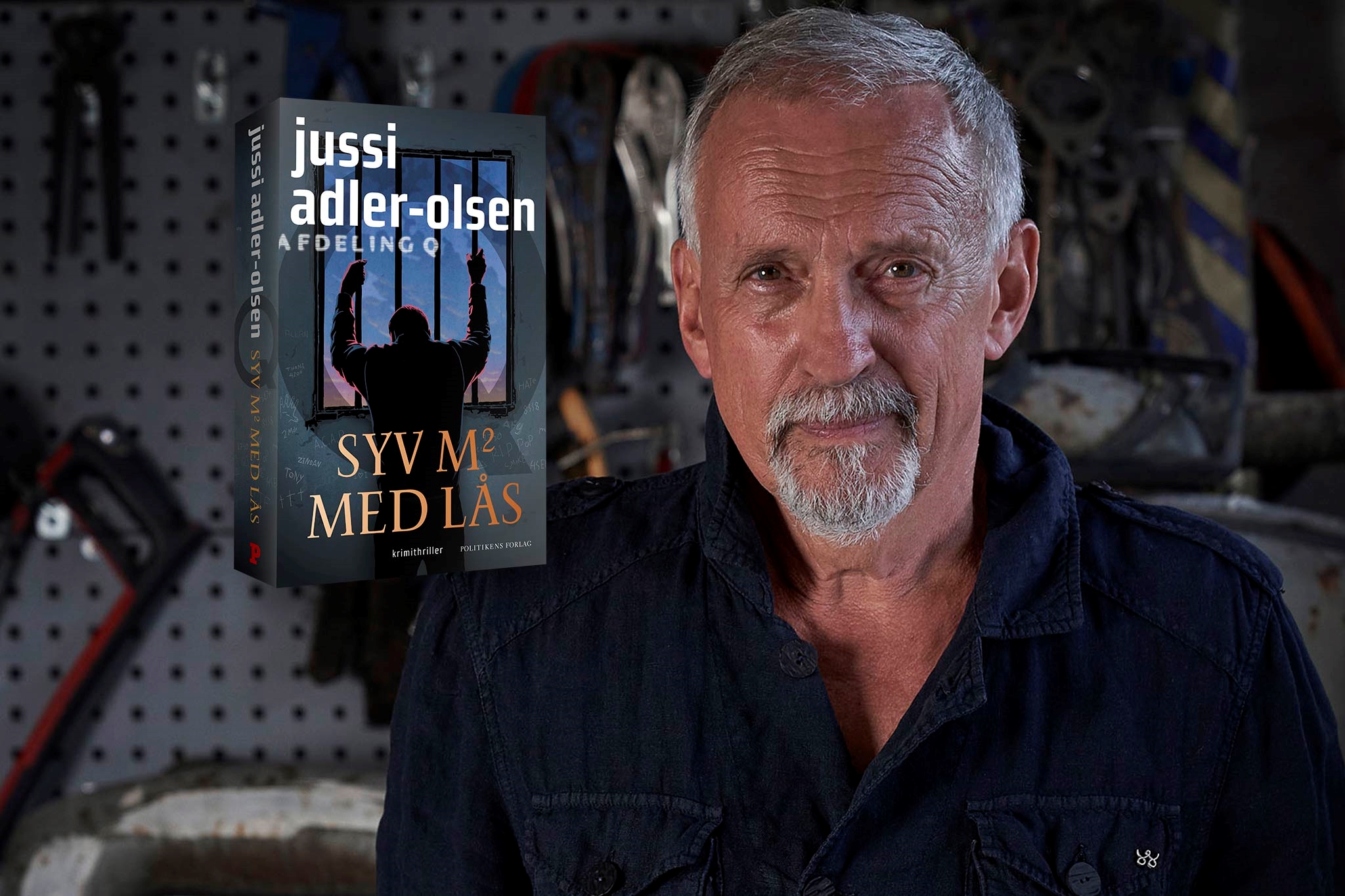 Syv m2 med lås - signeret af Jussi Adler-Olsen