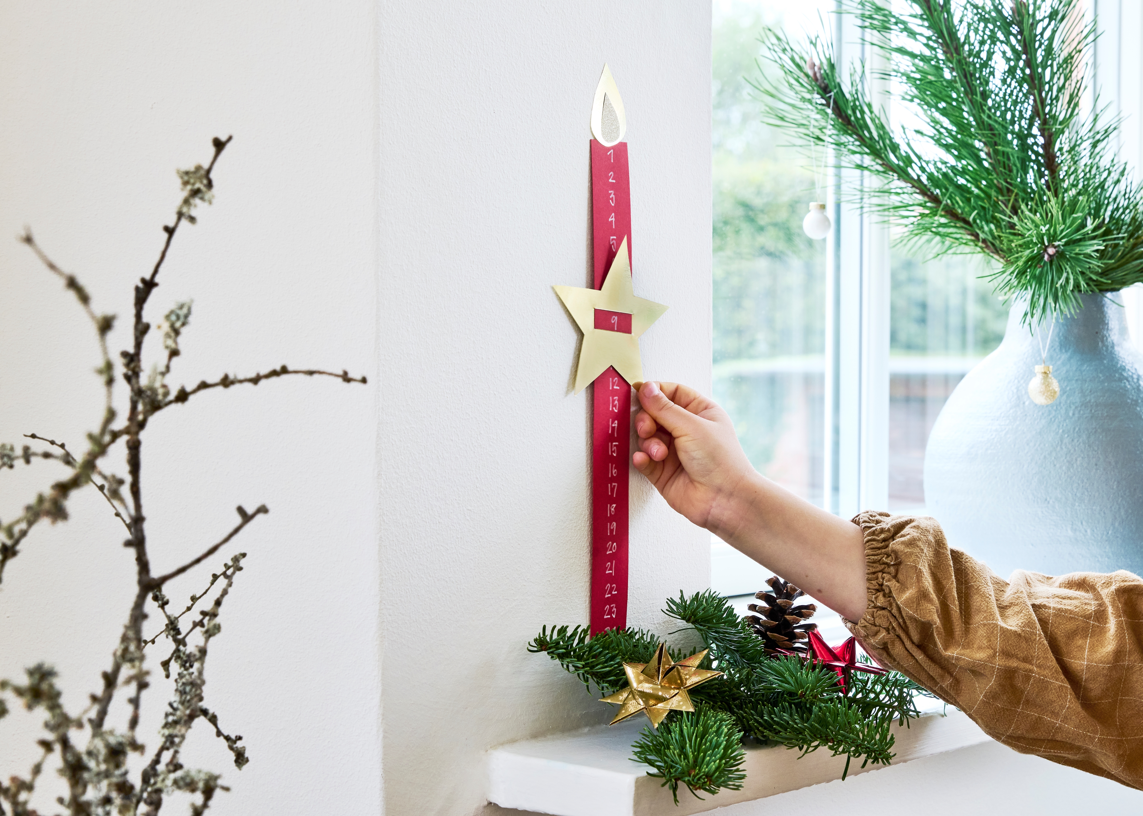 DIY kalenderlys nedtælling til jul